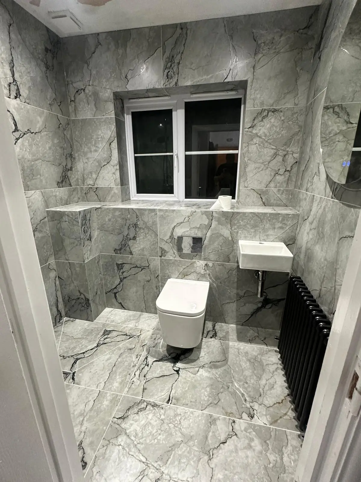 Refurbished open-plan living space with fresh finishes